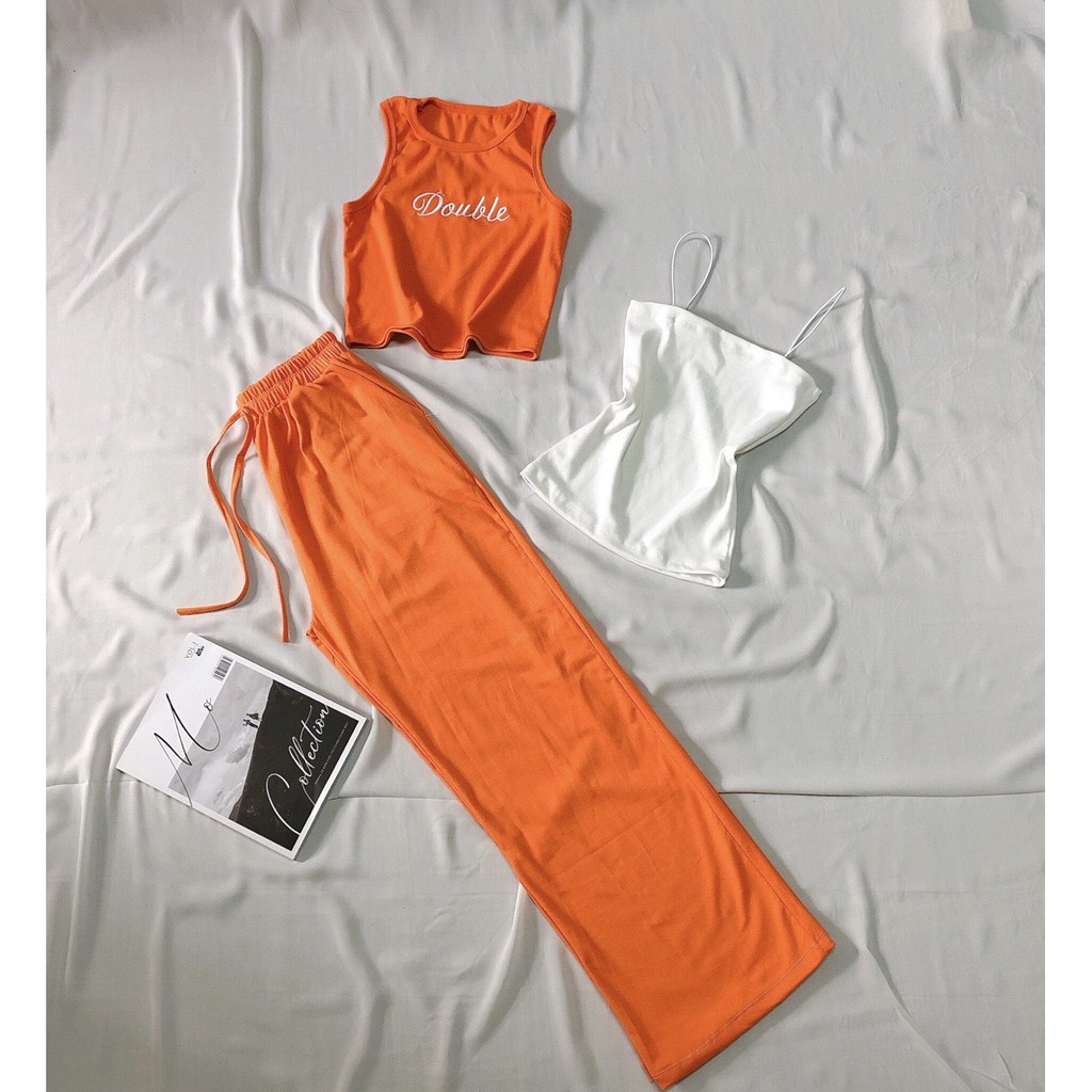 quần thun cotton ống rộng xinh xắn | BigBuy360 - bigbuy360.vn