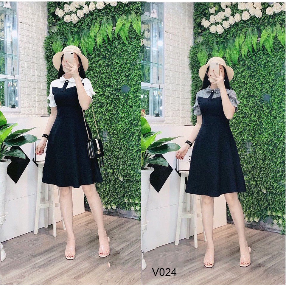 Váy liền thân thiết kế đẹp - dáng maxi Cherry V024