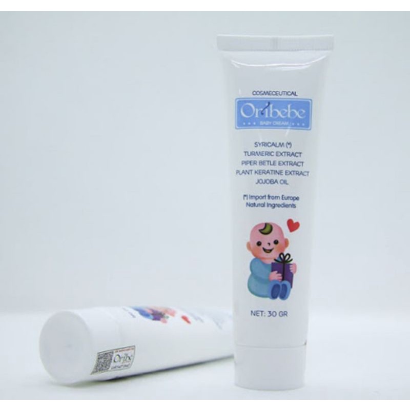 Kem em bé Oribebe Tuýp 30g - Giúp dưỡng ẩm da ngăn ngừa rôm sẩy mụn nhọn, mẩn ngứa, viêm da, hăm tả cho trẻ