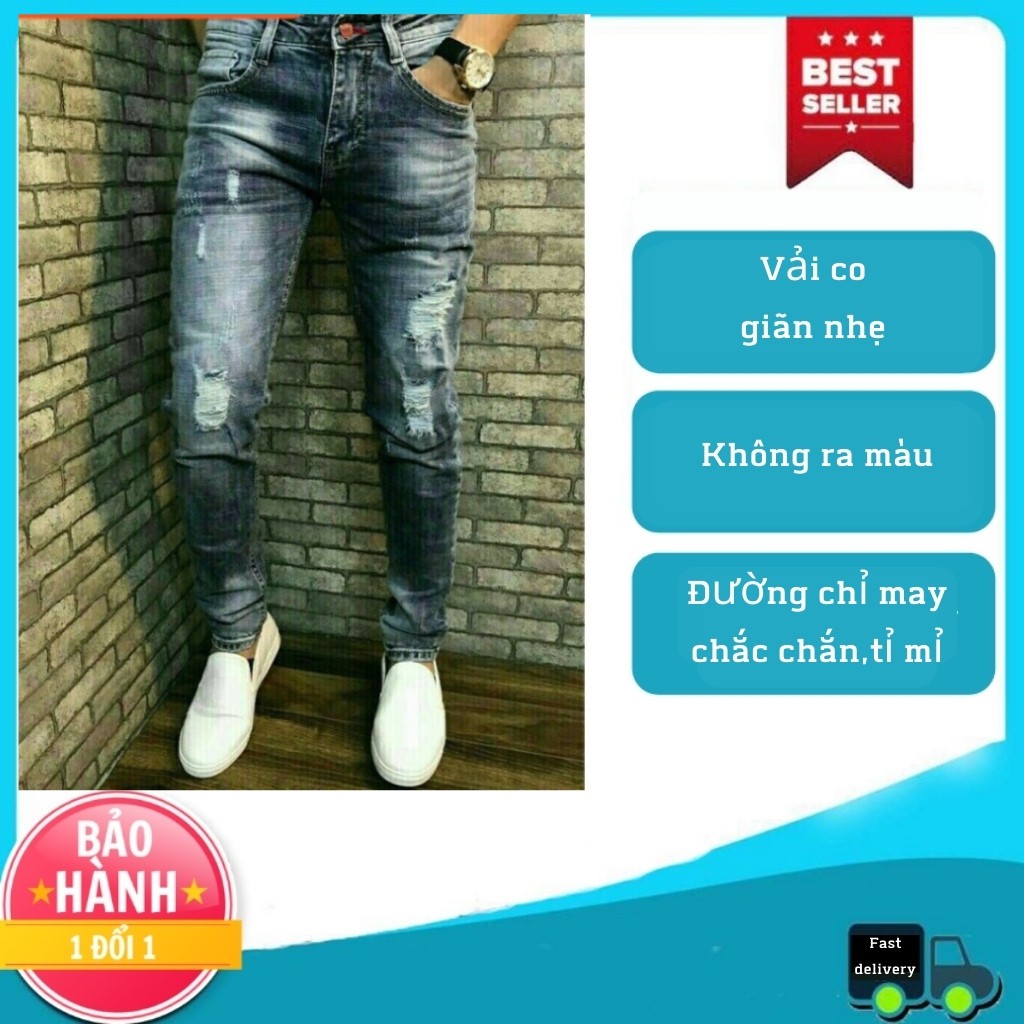 Quần Jean Nam Ôm Body Cao Cấp 7594