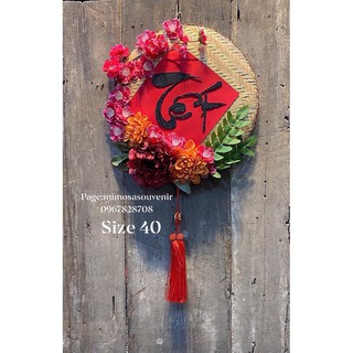 mẹt hoa treo tường ( chữ Tết size 40 )