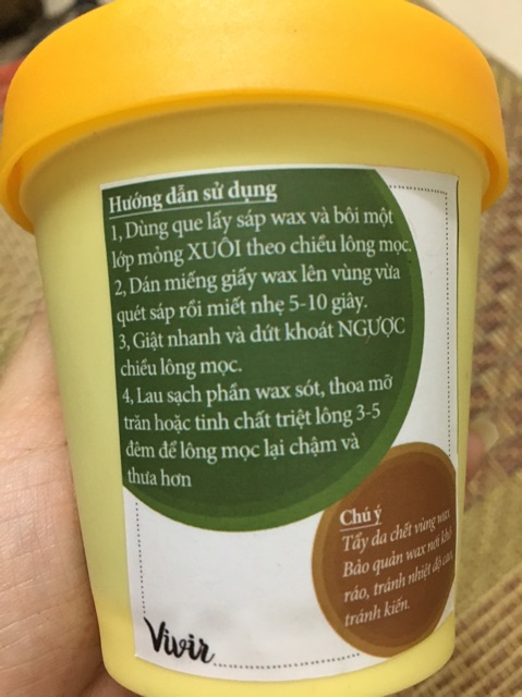 Sáp wax lông thiên nhiên Vivir Handmade (tặng kèm dụng cụ wax) | BigBuy360 - bigbuy360.vn