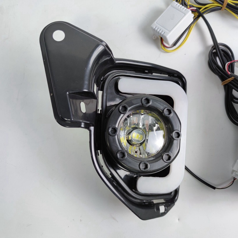 Bộ 2 Đèn LED Sương Mù Chạy Ban Ngày 12V ABS DRL Cho Toyota Hiace 2014 2015 2016 2017 2018