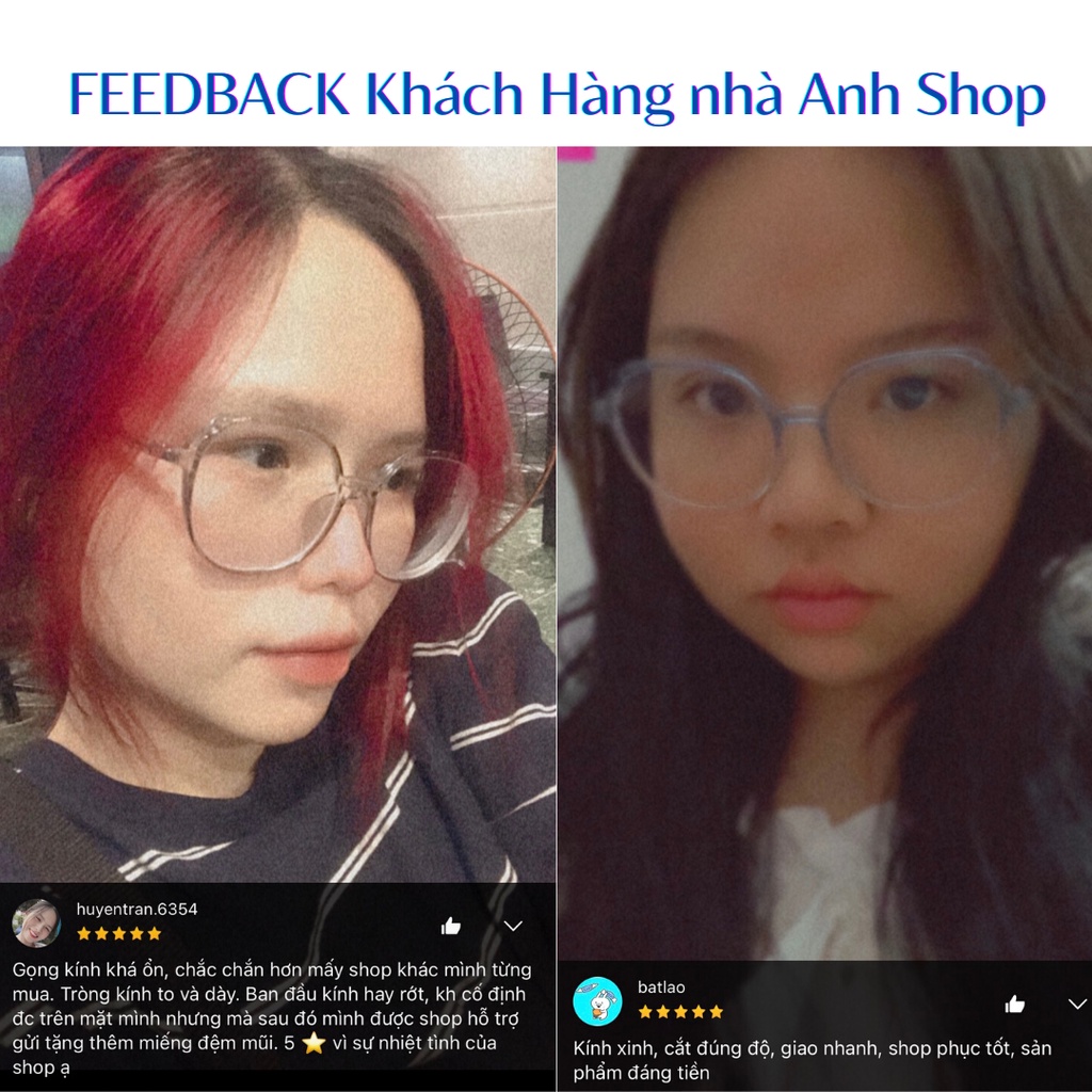 Kính lục giác thời trang nữ giới chất liệu nhựa nhiều màu sắc 8897