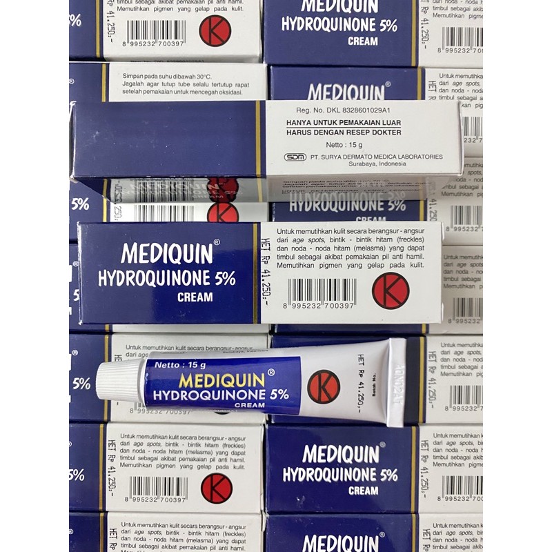 Kem Mediquin 5% Hydroquinone 5% (15gr) xoá nám sâu,nặng