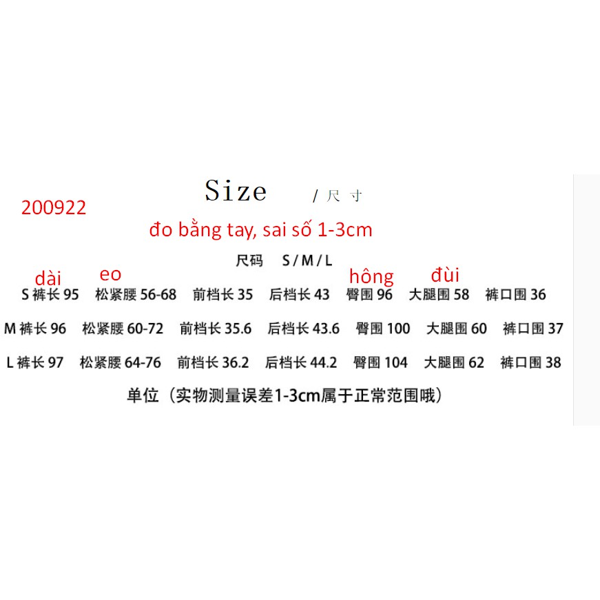 200922 QUẦN ỐNG VỪA - 2 CÚC ĐEN - S,M,L | BigBuy360 - bigbuy360.vn