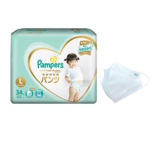 (Tặng khẩu trang kháng khuẩn) Tã quần PAMPER nhật size M44/ L34/ XL30