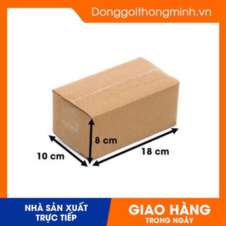 COMBO 100 thùng carton 18*10*8cm 3 lớp sóng B