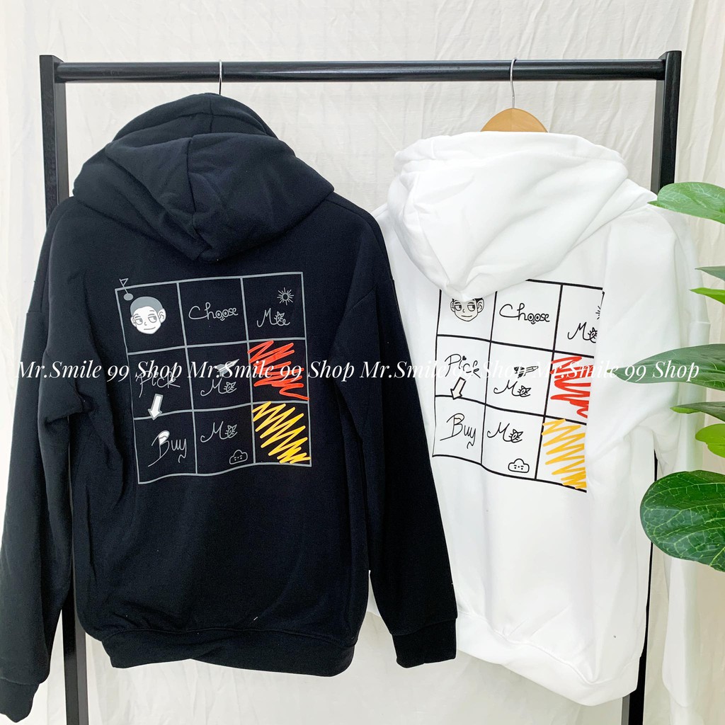 [HÌNH THẬT] ÁO HOODIE UNISEX IN HÌNH CẬU BÉ MR SMILE 99 SHOP