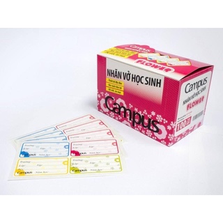 COMBO 2 tập nhãn vở food campus (12c /tập)