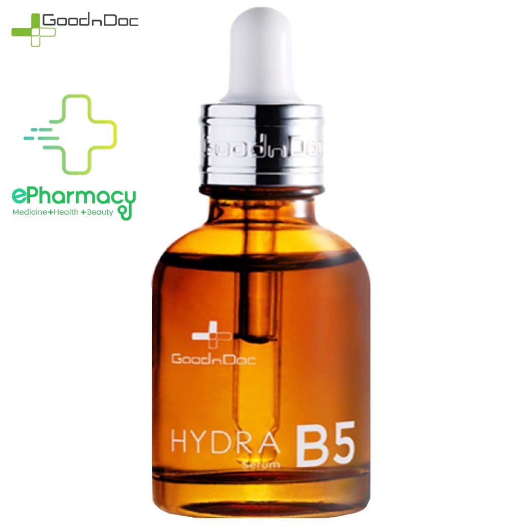 Serum GOODNDOC HYDRA B5 dưỡng ẩm sáng da, mờ thâm nám, cấp nước, chống lão hóa 30ml