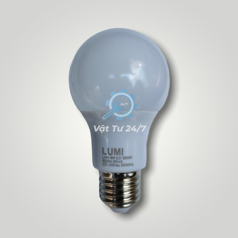 Bóng Đèn Led Búp Tròn Led Bulb Đui E27 A60 8w LUMI Led Đủ Công Suất