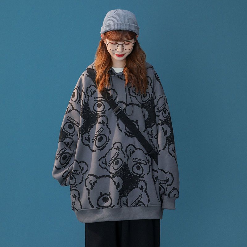 ÁO HOODIES UNISEX HÌNH GẤU