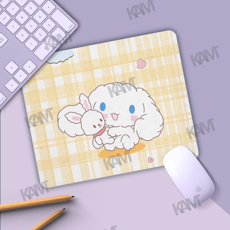 Tấm Lót Chuột Máy Tính Hình Vuông Chống Trượt Hình Hoạt Hình Sanrio Cinnamoroll