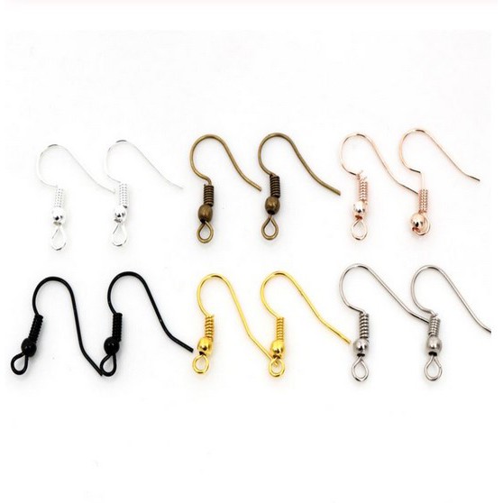 Set 50 móc khuyên tai 20x17mm tự làm trang sức thủ công