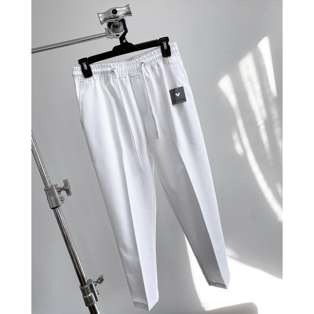 QUẦN DÀI trắng thun nam CHUOTTRANG EASY PANTS