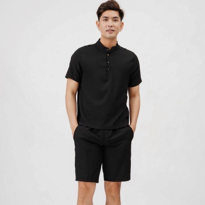 Set quần áo nam chất liệu đũi mặc hè loại đẹp (B002) | BigBuy360 - bigbuy360.vn