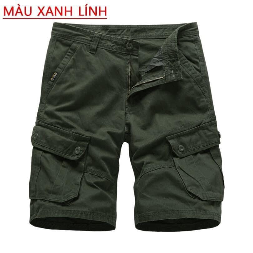 Quần Short Nam Túi Hộp Kaki Cao Cấp Nhiều Màu Thời Trang Nam TH01