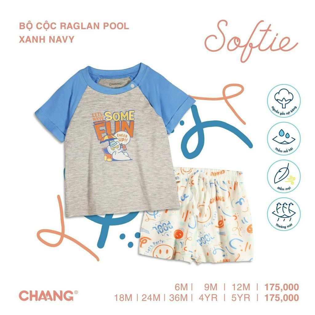 Bộ Cộc Raglan Pool Bé Trai CHAANG SS23D4