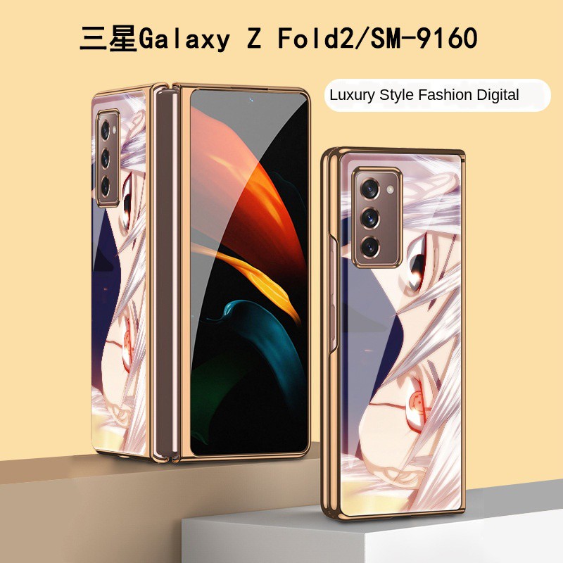 Ốp Lưng Mặt Kính Họa Tiết Hoạt Hình Naruto Kakashi Cho Samsung Z F9160 W21 W2021