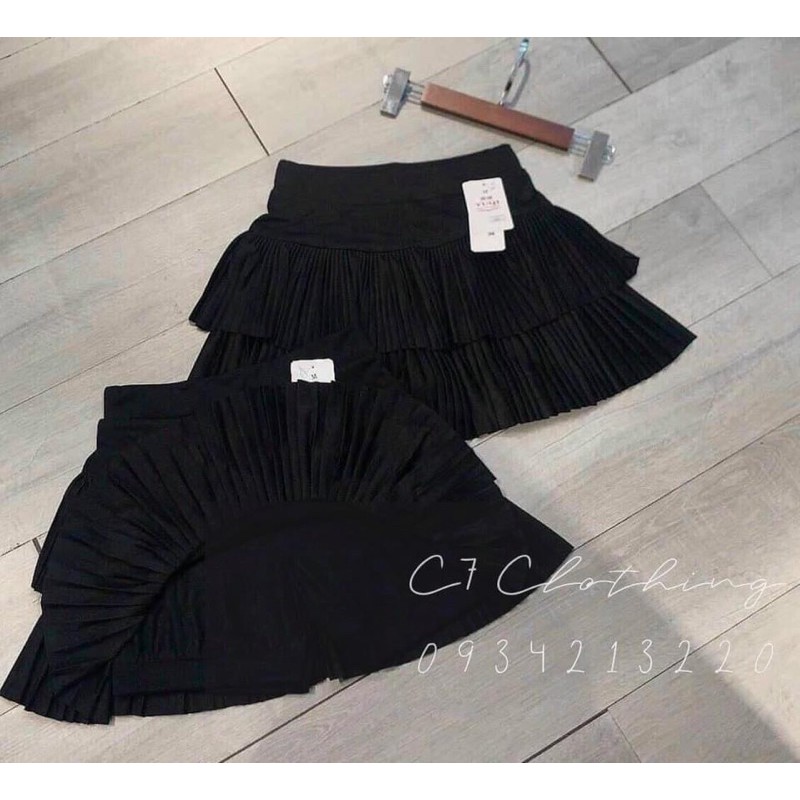 [ Mã FAXANH55 giảm 10K đơn 50K] Chân váy xếp ly 2 tầng thun cao cấp - S0U | BigBuy360 - bigbuy360.vn
