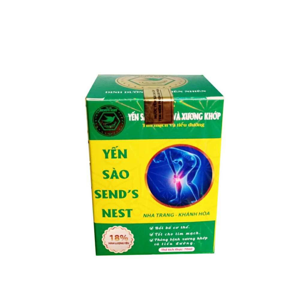 YẾN SÀO SEND'S NEST DÀNH CHO TIỂU ĐƯỜNG 18% TỔ YẾN