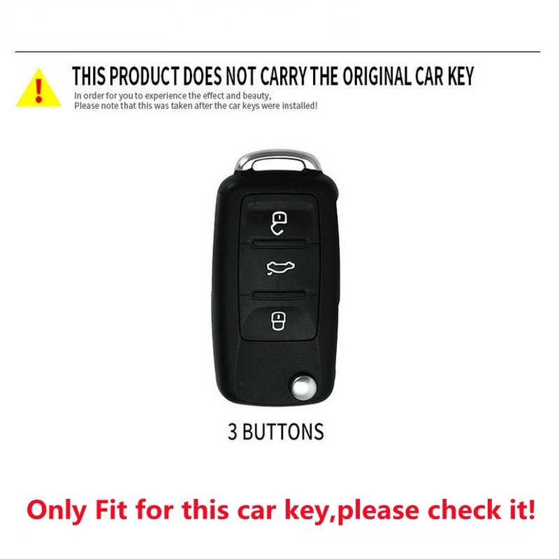 Vỏ Bảo Vệ Chìa Khóa Xe Hơi Volkswagen VW Polo Tiguan Passat B5 B6 B7 Golf Eos 4 5 6 Scirocco Jetta MK4 MK6 Jetta Lavida Skoda Octavia Seat Leon Altea Tiguan Beetle Caddy T5 Up Eos Leon