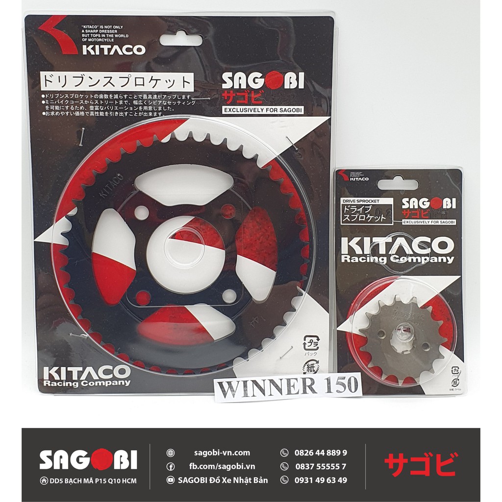 BỘ NHÔNG DĨA KITACO CHO HONDA WINNER 150 mã H-41200-K56-V01