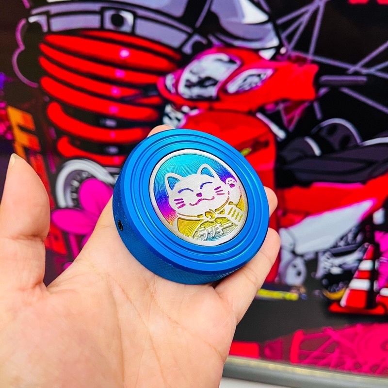 Nắp Bình Xăng CNC Tặng Tem Titan Mèo Thần Tài