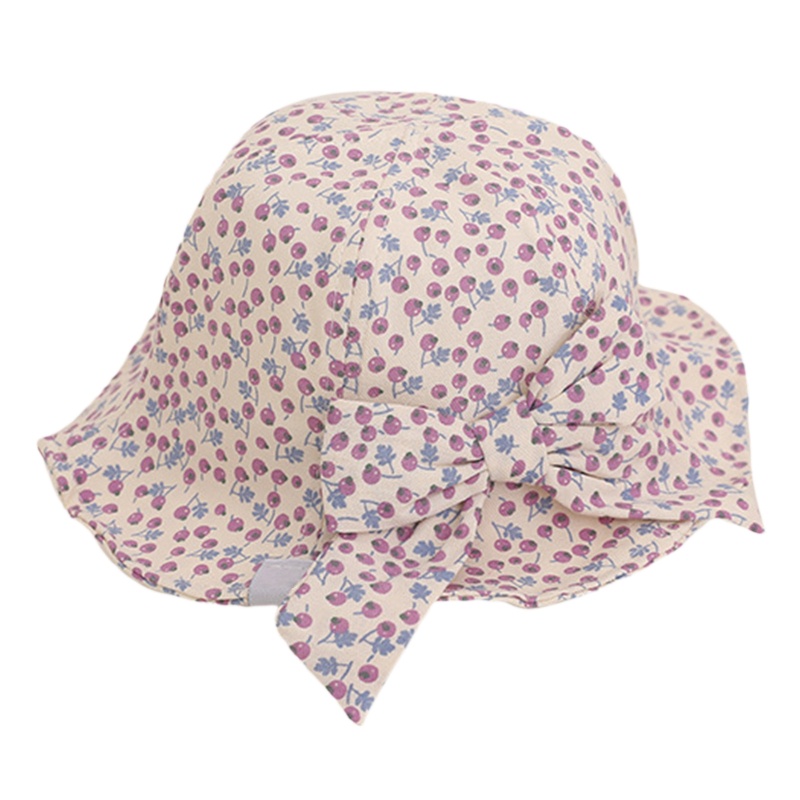 Mũ Tai Bèo Chống Nắng Đính Nơ Có Dây Đeo Chống Gió Thời Trang Mùa Hè Cho Bé