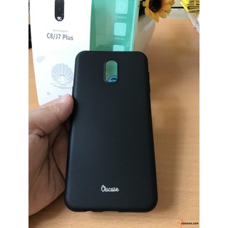Ốp lưng dẻo Galaxy J7 Plus/ C8 hiệu Ou Case màu đen
