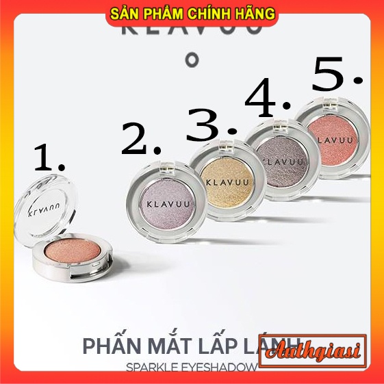 Phấn mắt nhũ cao cấp KLAVUU URBAN PEALSATION lấp lánh ánh ngọc trai siêu lì không trôi nhũ