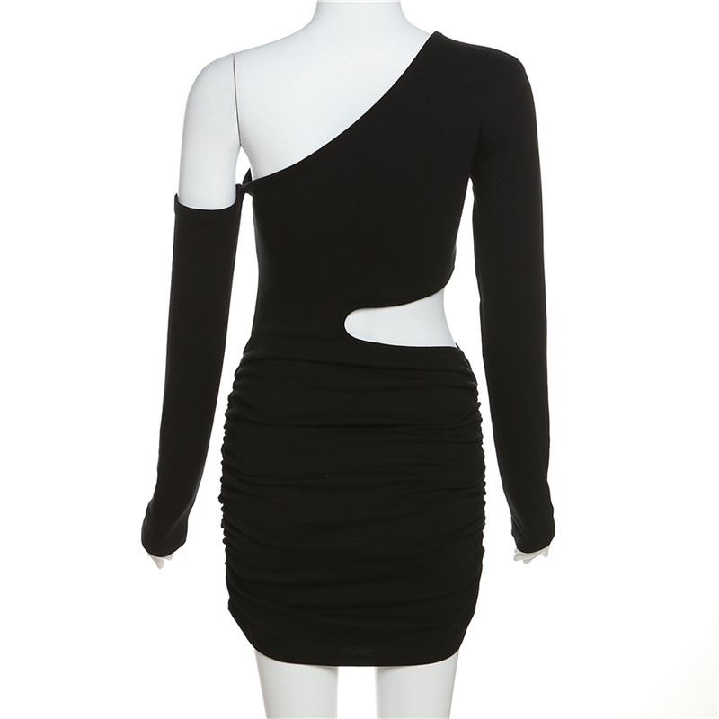 DUNEA Đầm tay dài hở vai thời trang quyến rũ cho nữ