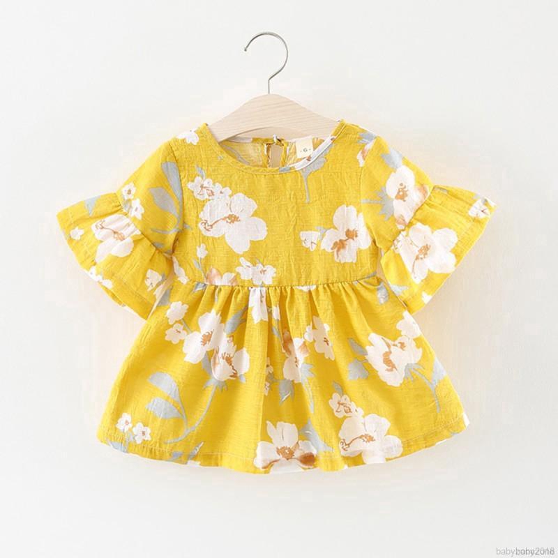 Đầm hoa thời trang cho bé gái