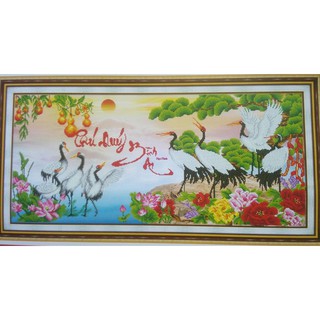 Tranh thêu chữ thập phu quy binh an dlh-223044