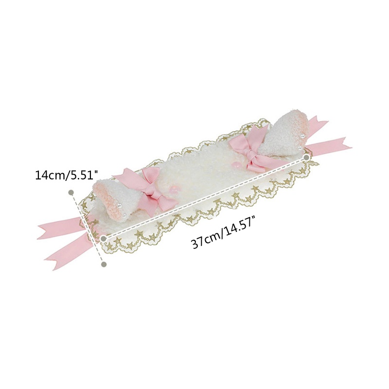 Băng Đô Cài Tóc Đính Nơ Họa Tiết Hoạt Hình Phong Cách Lolita