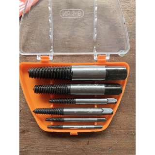 Bỗ mũi ren ngược lấy ốc vít/ bộ tháo ốc gẫy kapusi 6 chi tiết