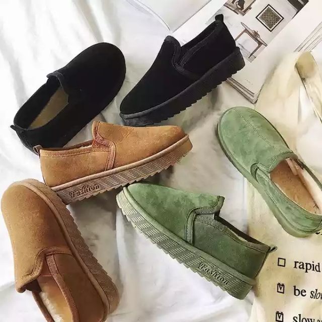 Giày lót lông nữ