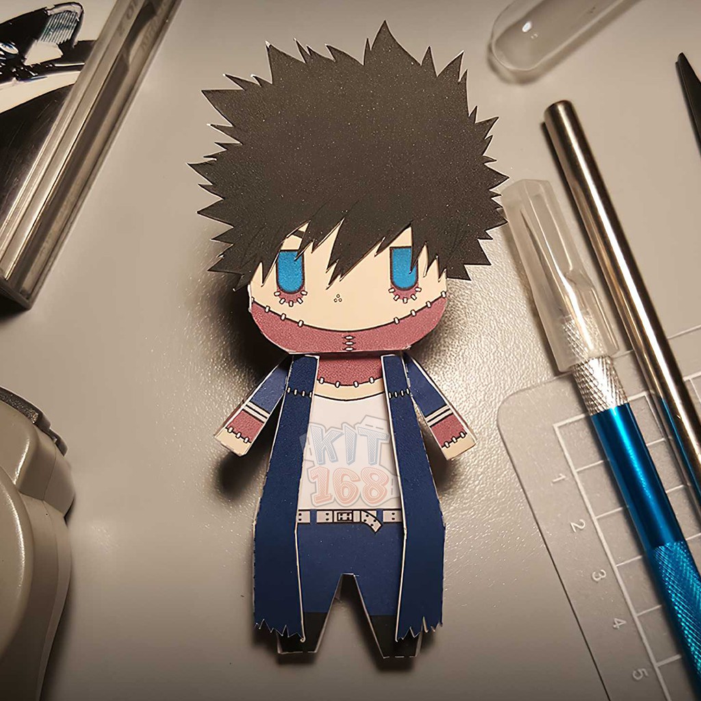 Mô hình giấy Anime Chibi Dabi (Toya Todoroki) – My Hero Academia