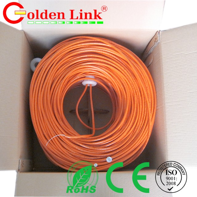 Thùng cáp mạng GOLDEN LINK PLATINUM UTP CAT 5E MADE IN TAIWAN MÀU CAM - 305M