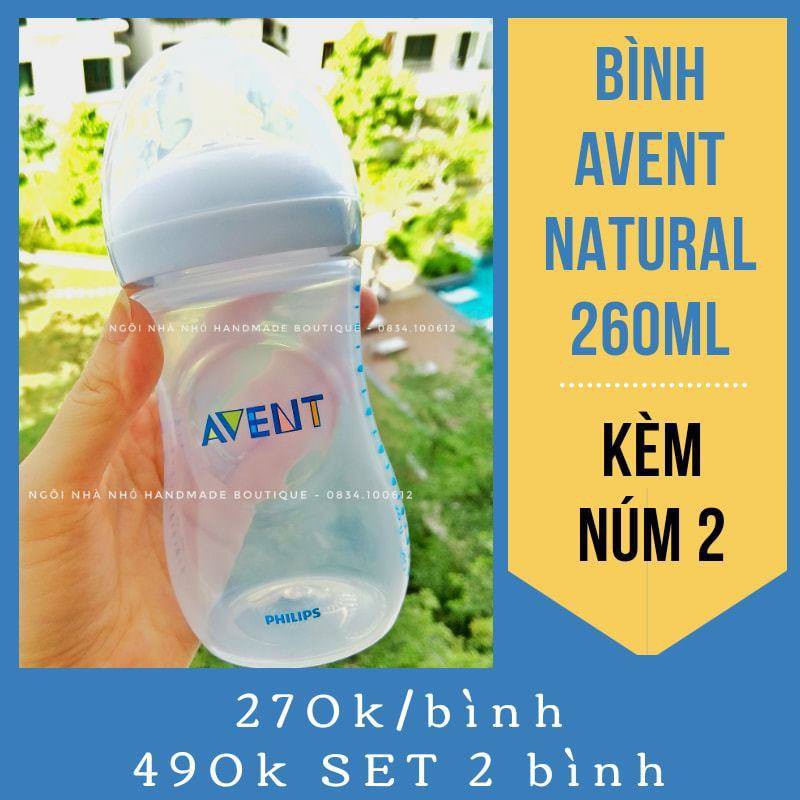 Bình sữa Avent Natural 125ml - 260ml - 330ml