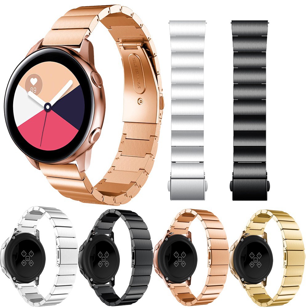 Dây đeo chất liệu thép không gỉ thay thế cho đồng hồ Samsung Galaxy Watch Active