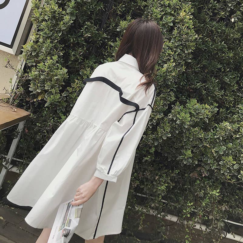 Đầm Dáng Chữ A Tay Dài Lưng Cao Thời Trang Mùa Hè 2020 Cho Nữ đầm bầu váy nữ váy bé gái váy dài chân váy dài váy nữ chân váy dài