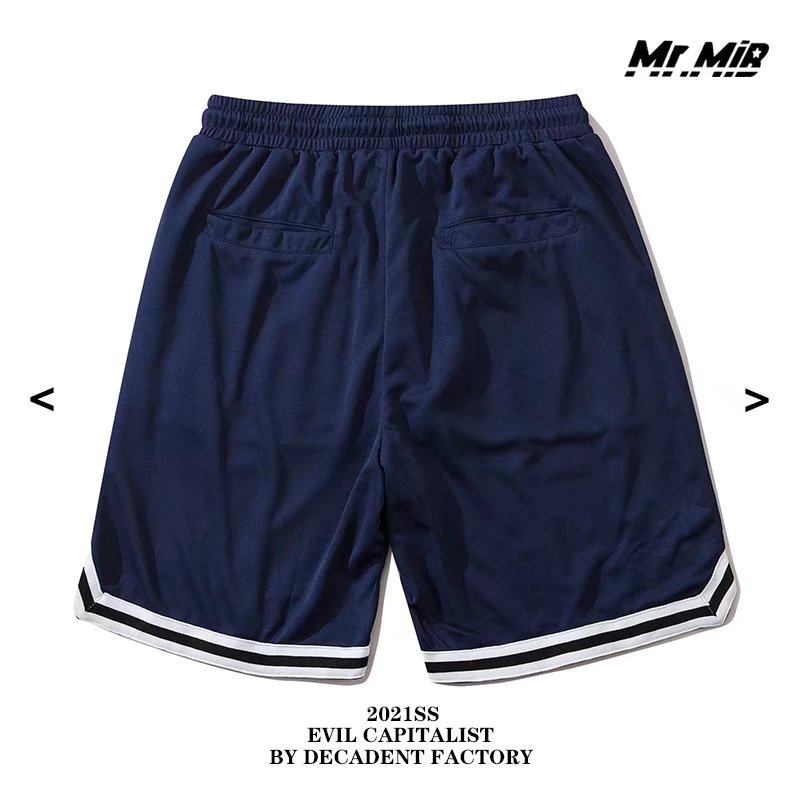 Quần Short Thể Thao Ống Rộng In Chữ Phong Cách Hong Kong Thời Trang Cho Nam Cỡ M-3XL