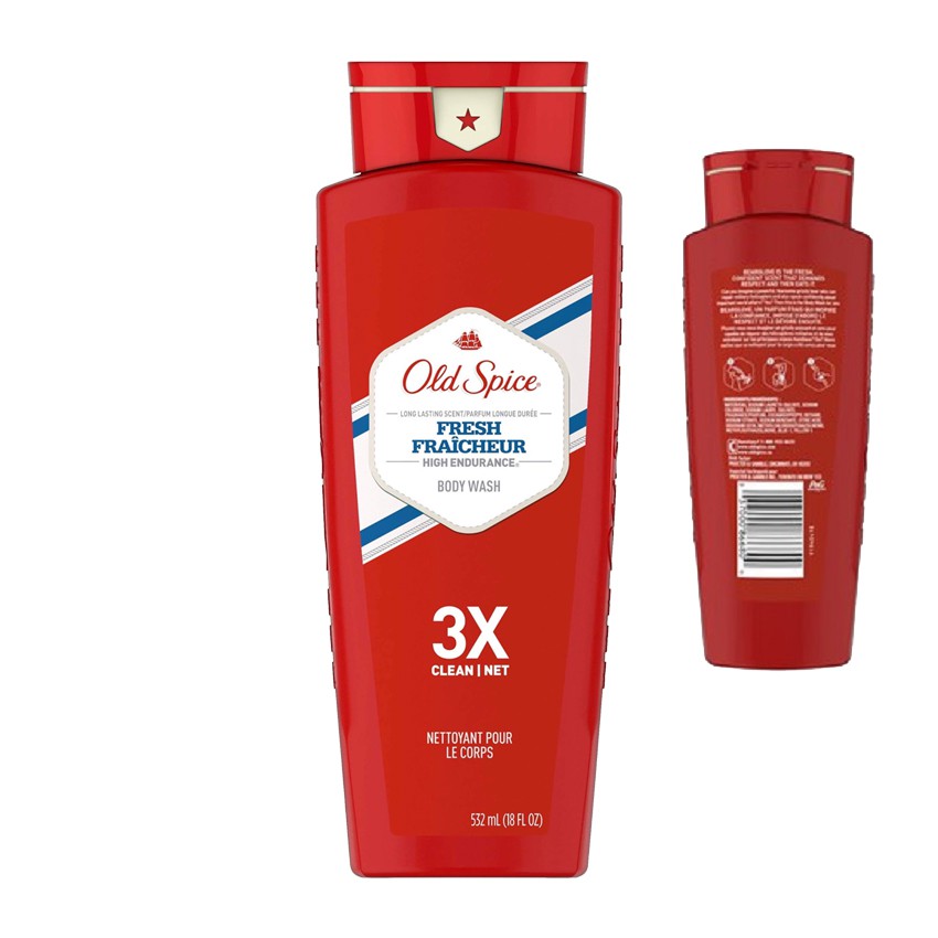 Sữa Tắm Old Spice Fresh High Endurance 532ml - Hàng USA