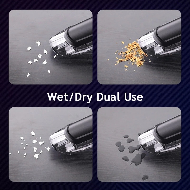 Máy hút bụi cầm tay không dây 2 trong 1 19000Pa dành cho làm sạch xe hơi