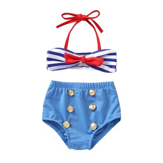 Bộ Đồ Bơi Bikini 2 Mảnh Cho Bé Gái