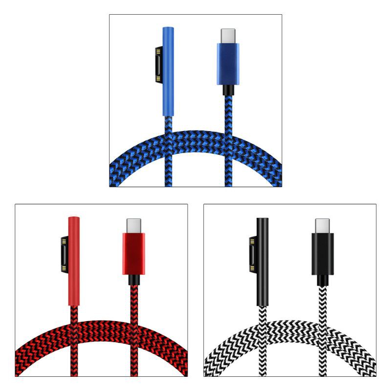 Dây Cáp Sạc Nhanh Loại C Cho Microsoft- Surface Pro 3 4 5 6 7