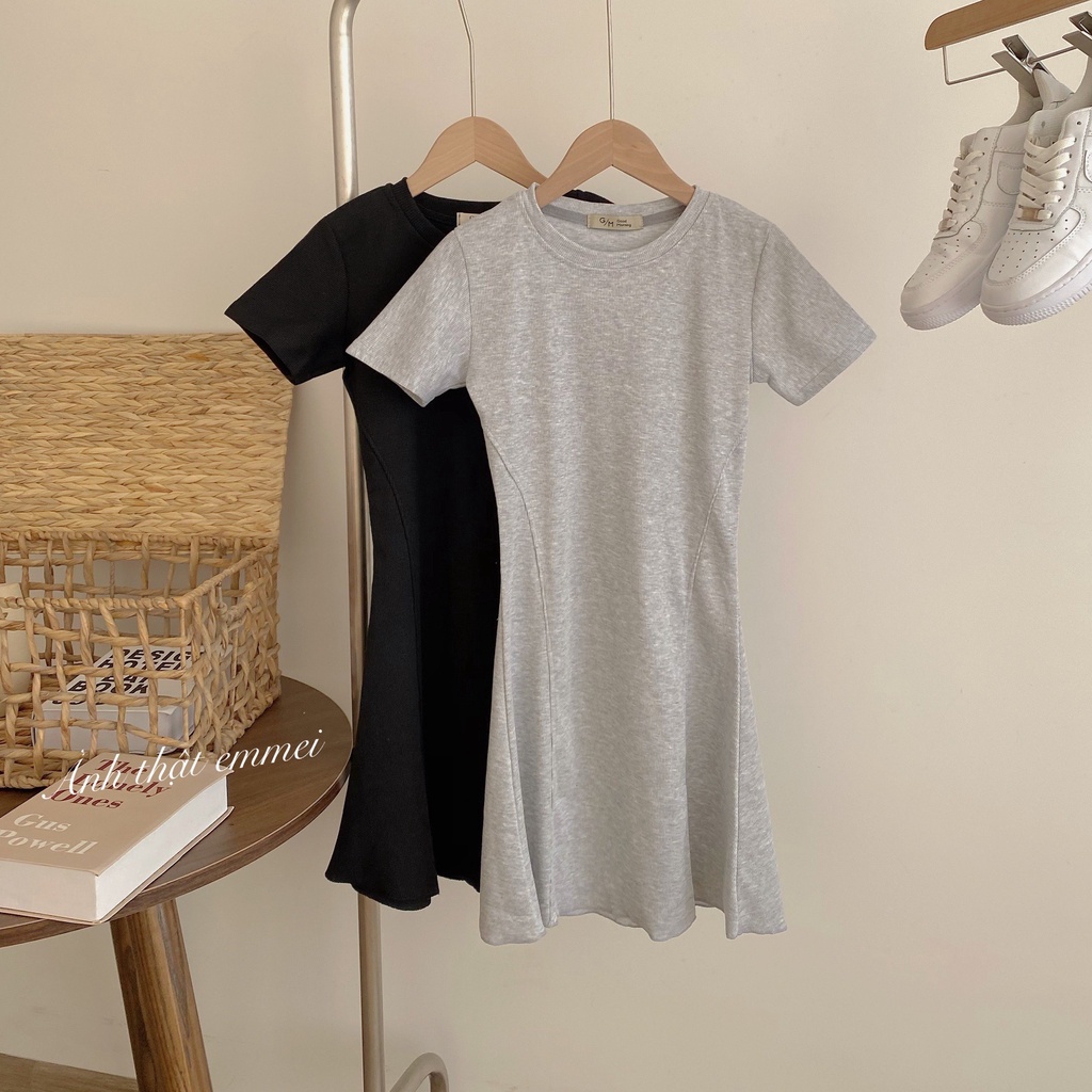 Váy body sexy, đầm ôm sát thun gân cá tính Emmei - v123