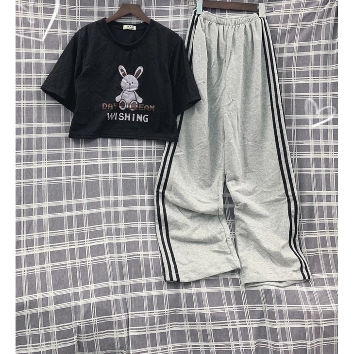 🆙🆙UPDATE NEW ITEMS🆙🆙🆙 〰️〰️〰️〰️〰️♻️♻️♻️〰️〰️〰️〰️〰️ 🇻🇳 Set thun croptop phối quần unisex 💰SỈ 85k ✔️Freesize